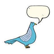 cartoon bird with speech bubble N185