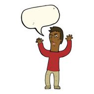cartoon angry man with speech bubble N66