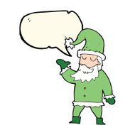 cartoon santa claus with speech bubble N131