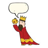 one of the three wise men with speech bubble N25