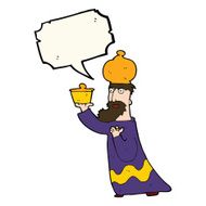one of the three wise men with speech bubble N26