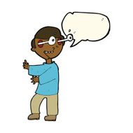 cartoon boy with popping out eyes speech bubble N8