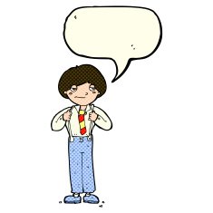 cartoon man wearing braces with speech bubble N5