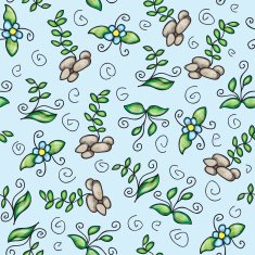 Vector seamless pattern with grass