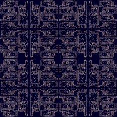 Monochrome tribal seamless pattern N4