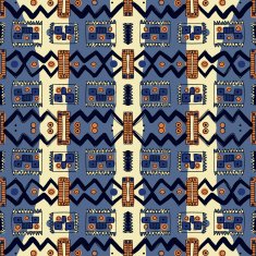 Bright colorful ethnic abstract seamless pattern N9