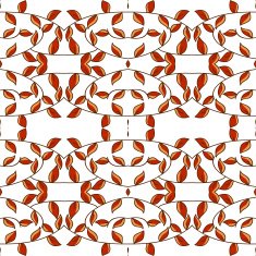 Pretty tree branch seamless pattern N4