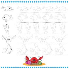 Connect the dots number of images - exercise for kids N4