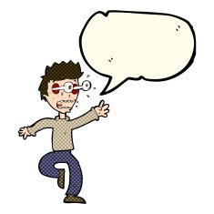 cartoon terrified man with eyes popping out speech bubble N5