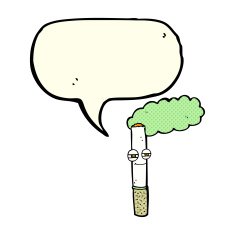 cartoon happy cigarette with speech bubble N5