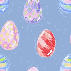 seamless pattern with easter eggs N4