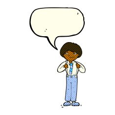 cartoon man wearing braces with speech bubble N6