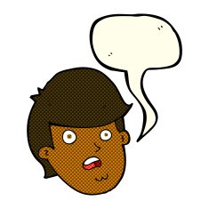 cartoon man with big chin speech bubble N12