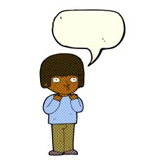 cartoon surprised man with speech bubble N79
