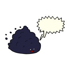 cartoon cloud character with speech bubble N6