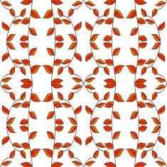 Pretty tree branch seamless pattern N5