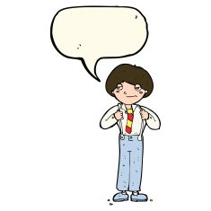 cartoon man wearing braces with speech bubble N7