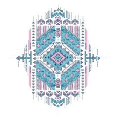 Tribal vintage ethnic background N3