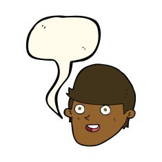 cartoon man with big chin speech bubble N15