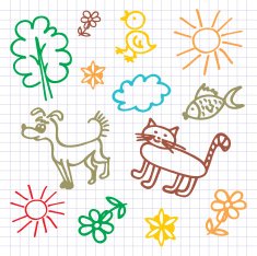 Doodle background Nature