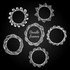 Set of doodle frames N8