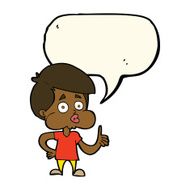 cartoon boy giving thumbs up with speech bubble N8