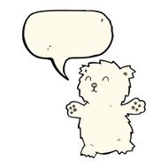 cartoon teddy bear with speech bubble N7