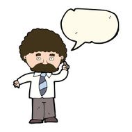 cartoon teacher with speech bubble N7