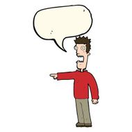 cartoon terrified man with speech bubble N145