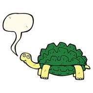cartoon tortoise with speech bubble N5