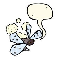 cartoon bug with speech bubble N24