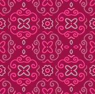 Abstract seamless pattern with vintage pink ornament