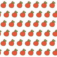 Seamless backgrounds with hand drawn apples