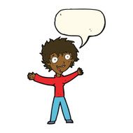 cartoon excited woman with speech bubble N103