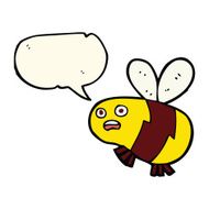 cartoon bee with speech bubble N24
