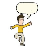 cartoon urgent man with speech bubble N7