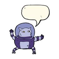 cartoon alien with speech bubble N8