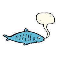cartoon fish with speech bubble N64