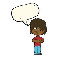 cartoon happy man with speech bubble N339