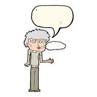 cartoon smoker with speech bubble N8
