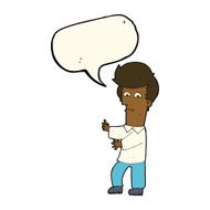 cartoon man gesturing wildly with speech bubble N8
