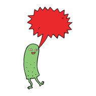 cartoon funny ghost with speech bubble N11