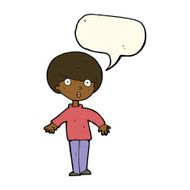 cartoon surprised man with speech bubble N98
