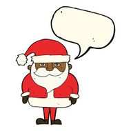 cartoon santa claus with speech bubble N141
