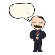 cartoon old man with mustache speech bubble N21