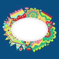 Card background with flowers and space for text