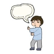 cartoon man gesturing with speech bubble N22