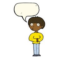 cartoon curious man with speech bubble N52