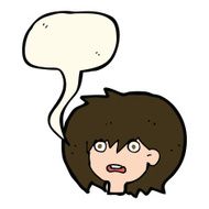 cartoon shocked expression with speech bubble N15