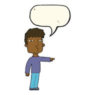 cartoon pointing man with speech bubble N57